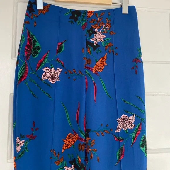 Diane Von Furstenberg silk blend printed high waisted pants - Picture 9 of 12